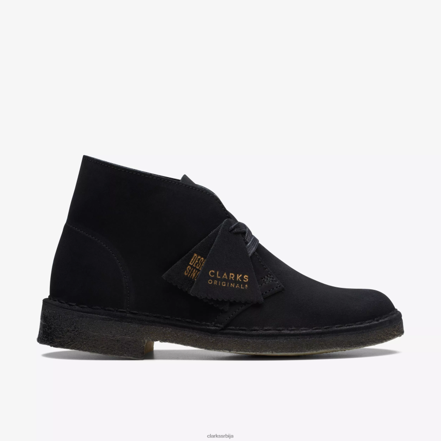 Clarks пустињска чизма H82006416 црни антилоп