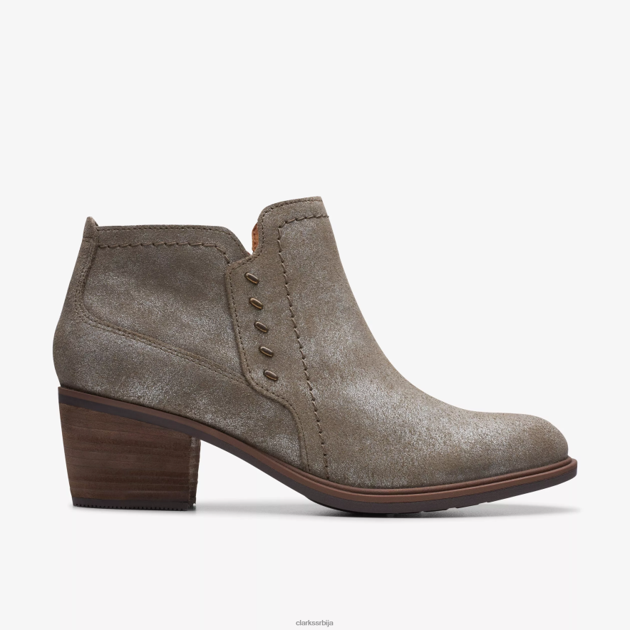 Clarks нева ло H82006431 таупе металлиц