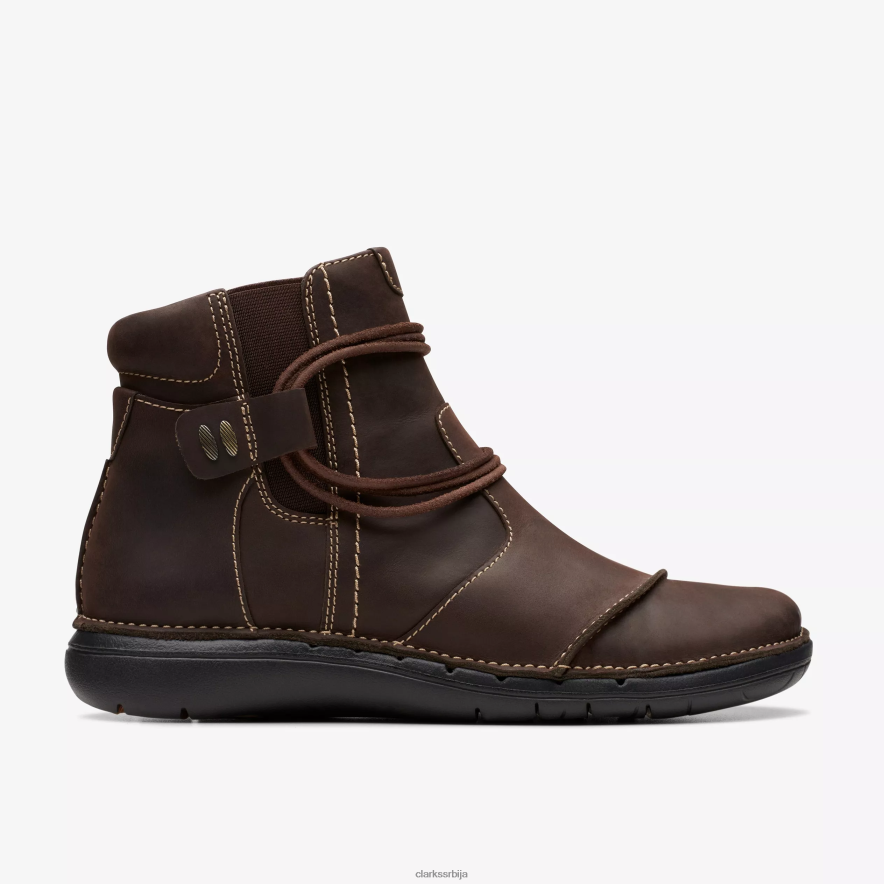 Clarks ун лооп уп H82006440 тамносмеђа кожа