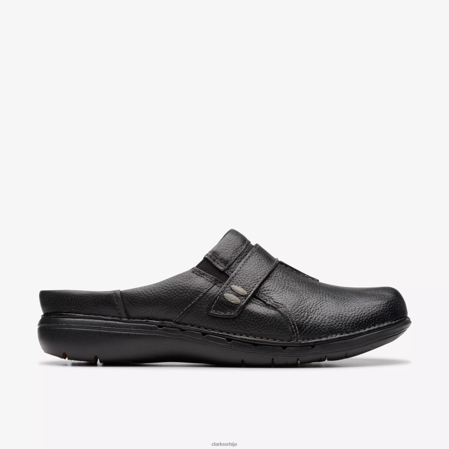 Clarks ун лооп лакоћа H82006555 Црна кожа