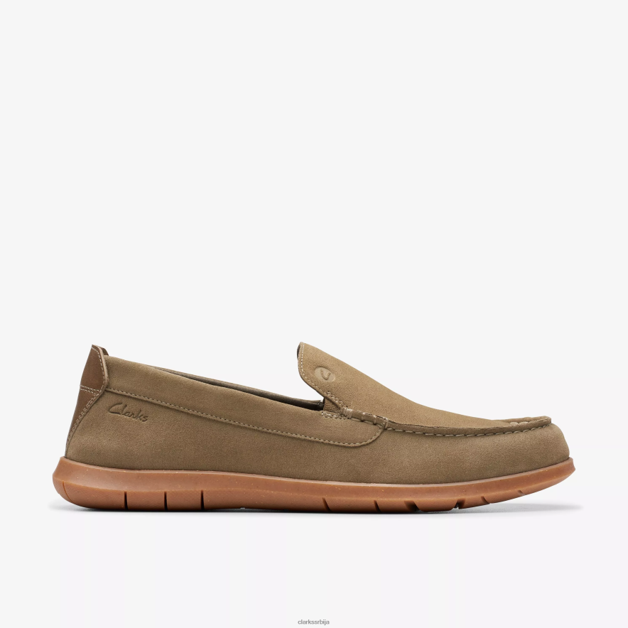 Clarks флекваи степ H82006891 маслинаста семиша